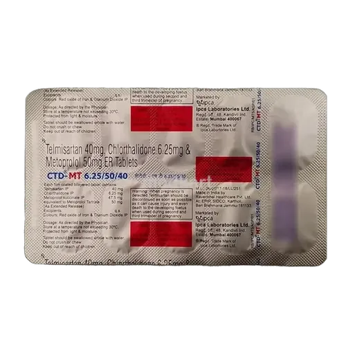 ctd mt 6.25/50/40mg tablet 10's